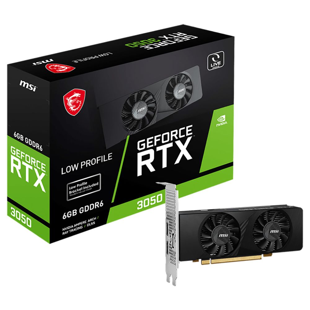 

Видеокарта MSI NVIDIA GeForce RTX 3050 LP, GeForce RTX 3050 LP