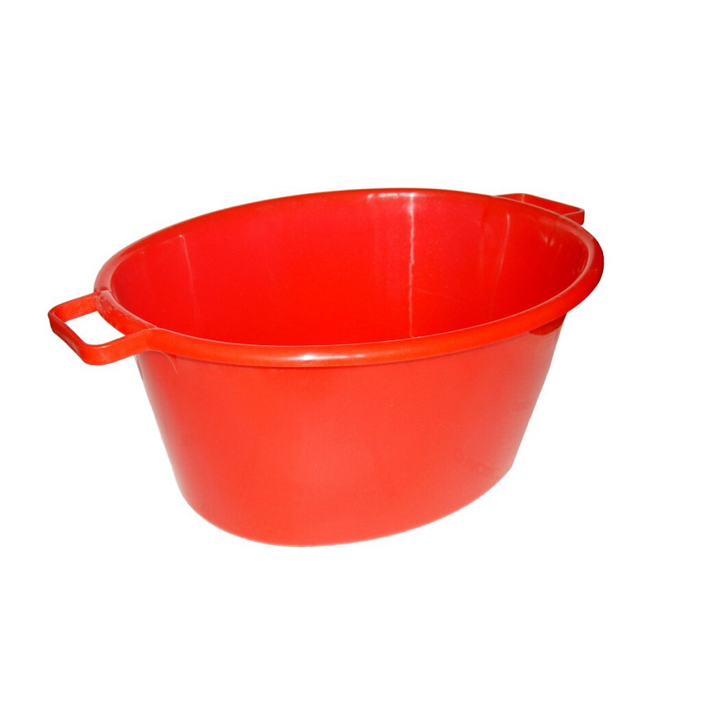 

Таз пластик, 32 л, овальный, с ручкой, Элластик-Пласт