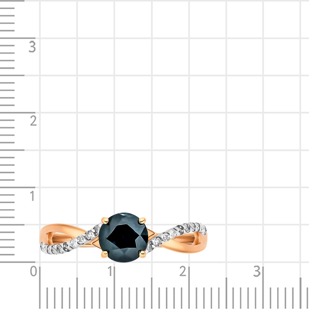 

Кольцо из золота р.  585Gold 101013899, сапфир\бриллиант, 101013899