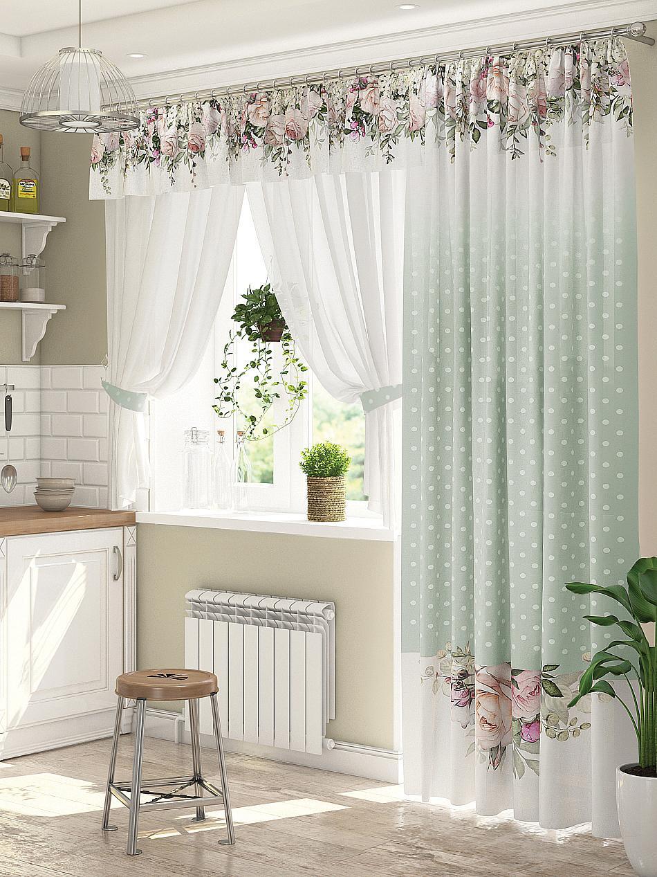 

Комплекты штор AT HOME / шторы в комнату 150х260 см / Анжели (фисташковый), 924025