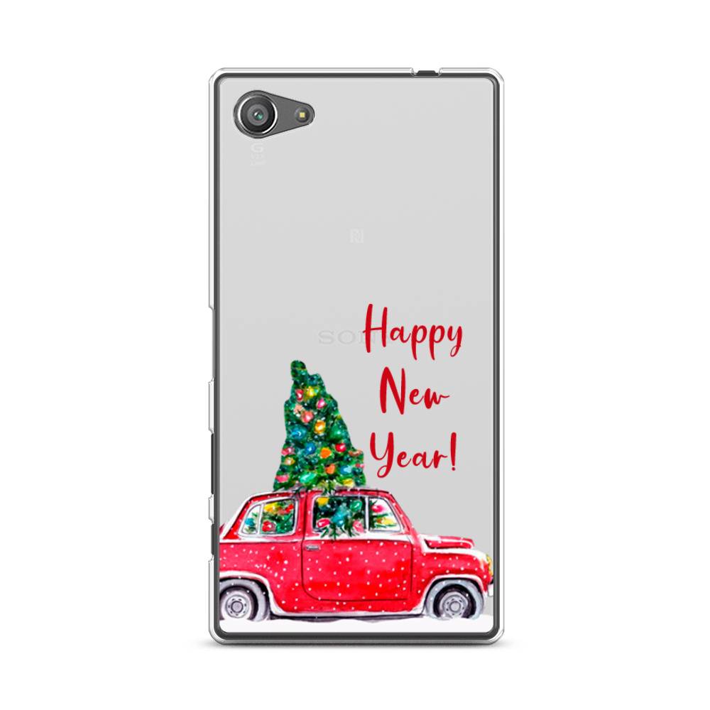 

Чехол на Sony Xperia Z5 compact "Happy New Year", Красный;зеленый, 52250-5