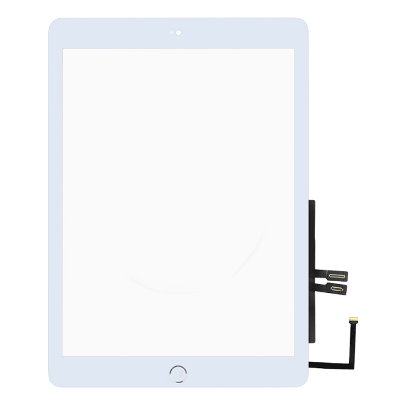 Тачскрин BaseMarket для Apple iPad A1954 с серебряной кнопкой HOME и микросхемой (белый)