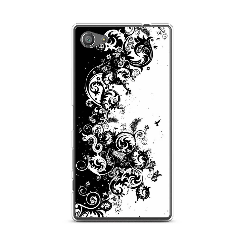 

Чехол на Sony Xperia Z5 compact "Черно белый узор", Белый;черный;серый, 52250-3