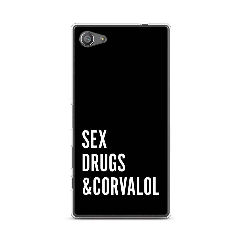 

Чехол на Sony Xperia Z5 compact "Corvalol", Черный;серый;белый, 52250-6