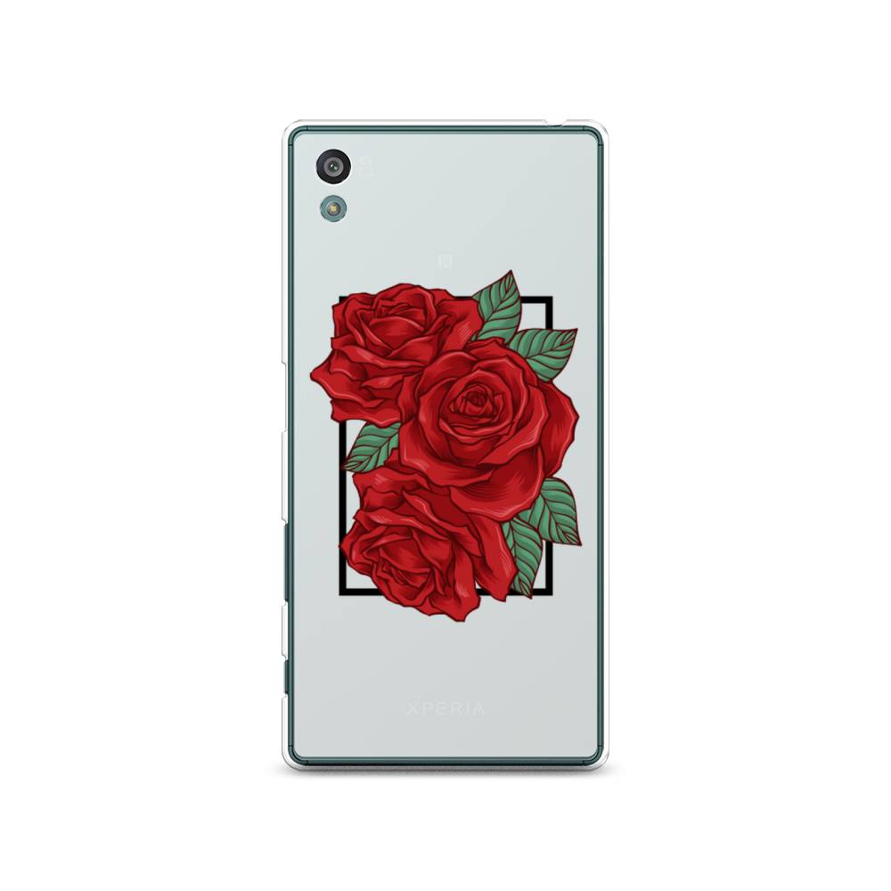 

Чехол на Sony Xperia Z5 (Z5 Dual) "Три алые розы", Красный, 52150-2