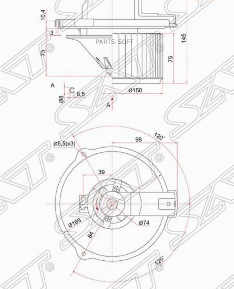 

Двигатель отопителя SAT ST8710312050 TOYOTA RAV4 2.0L (2000 - 2005)