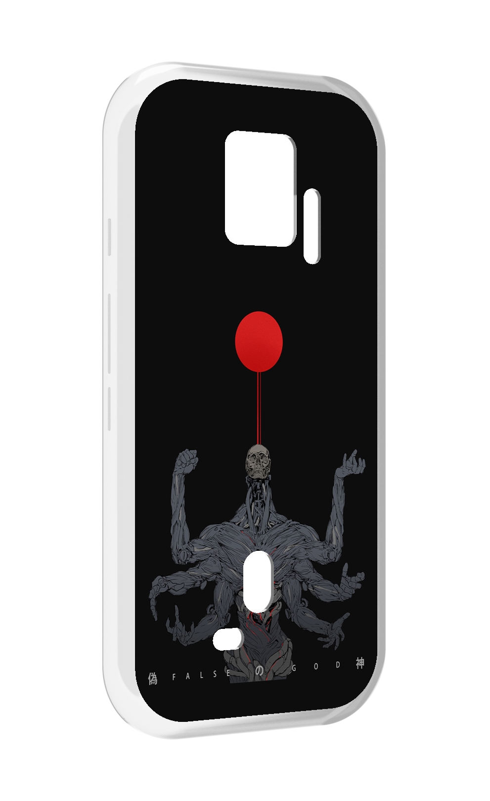 Чехол MyPads скелет-с-6-руками для ZTE Nubia Red Magic 7S Pro