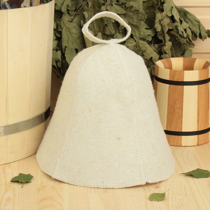 

Шапка для бани Добропаровъ Шапка для бани светлая 2593224 onesize белый, Шапка для бани светлая