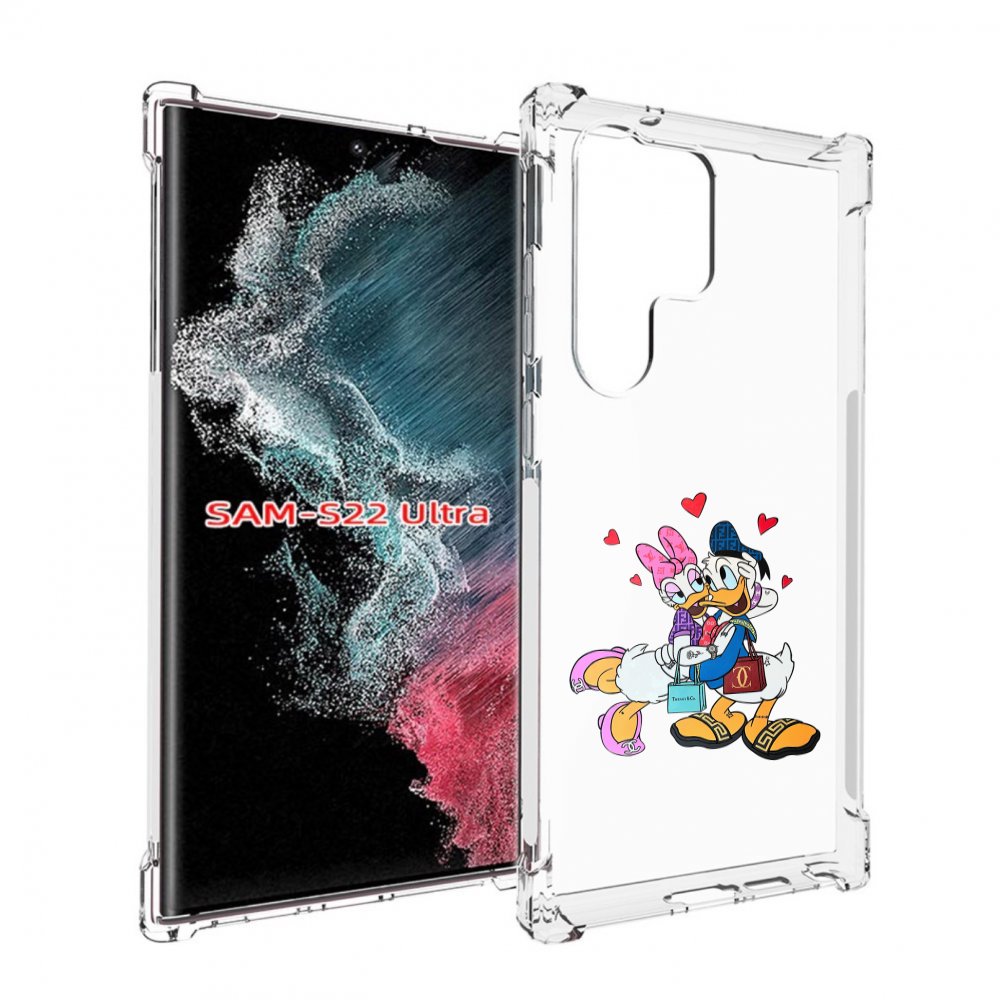 

Чехол MyPads модные-влюбленные-утки для Samsung Galaxy S23 Ultra, Прозрачный, Tocco