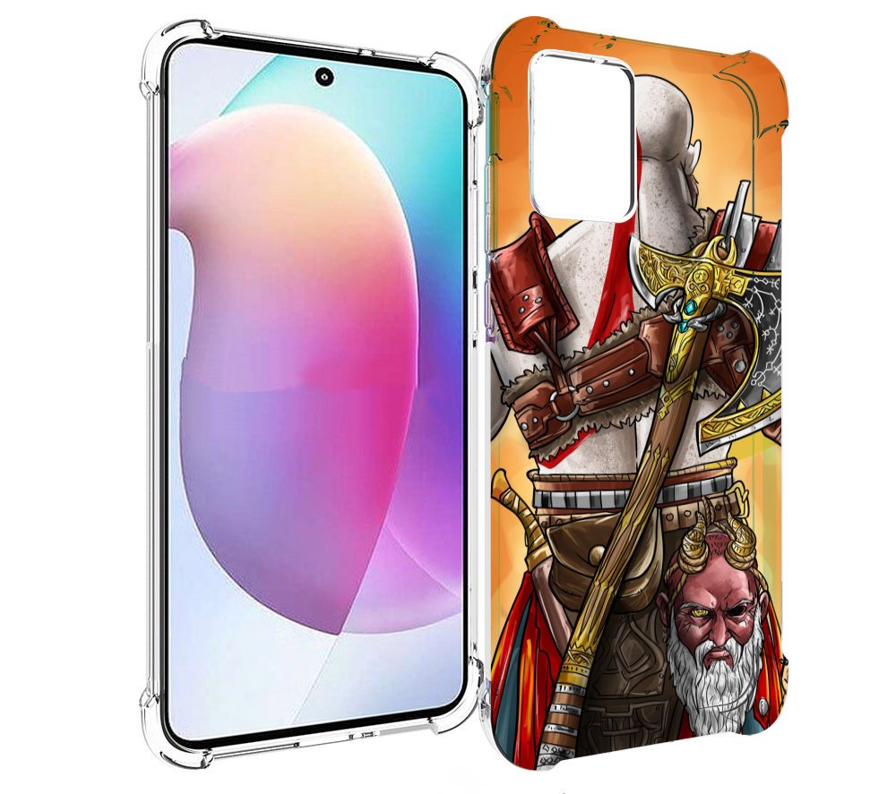 

Чехол MyPads God of War для Motorola Edge 30 Neo, Прозрачный, Tocco