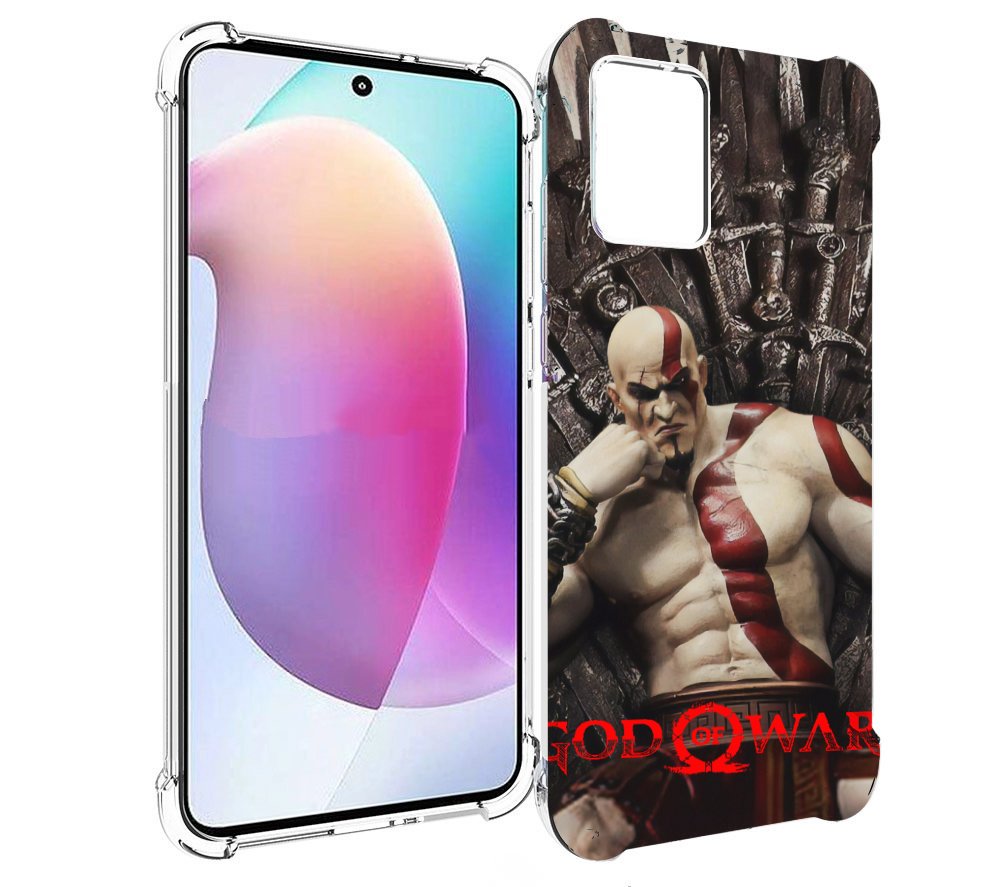 

Чехол MyPads God of War Кратос для Motorola Edge 30 Neo, Прозрачный, Tocco