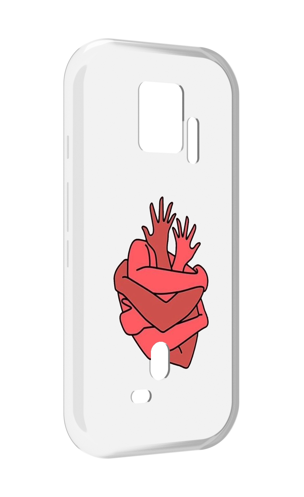 

Чехол MyPads сердце из ручек для ZTE Nubia Red Magic 7S Pro, Прозрачный, Tocco