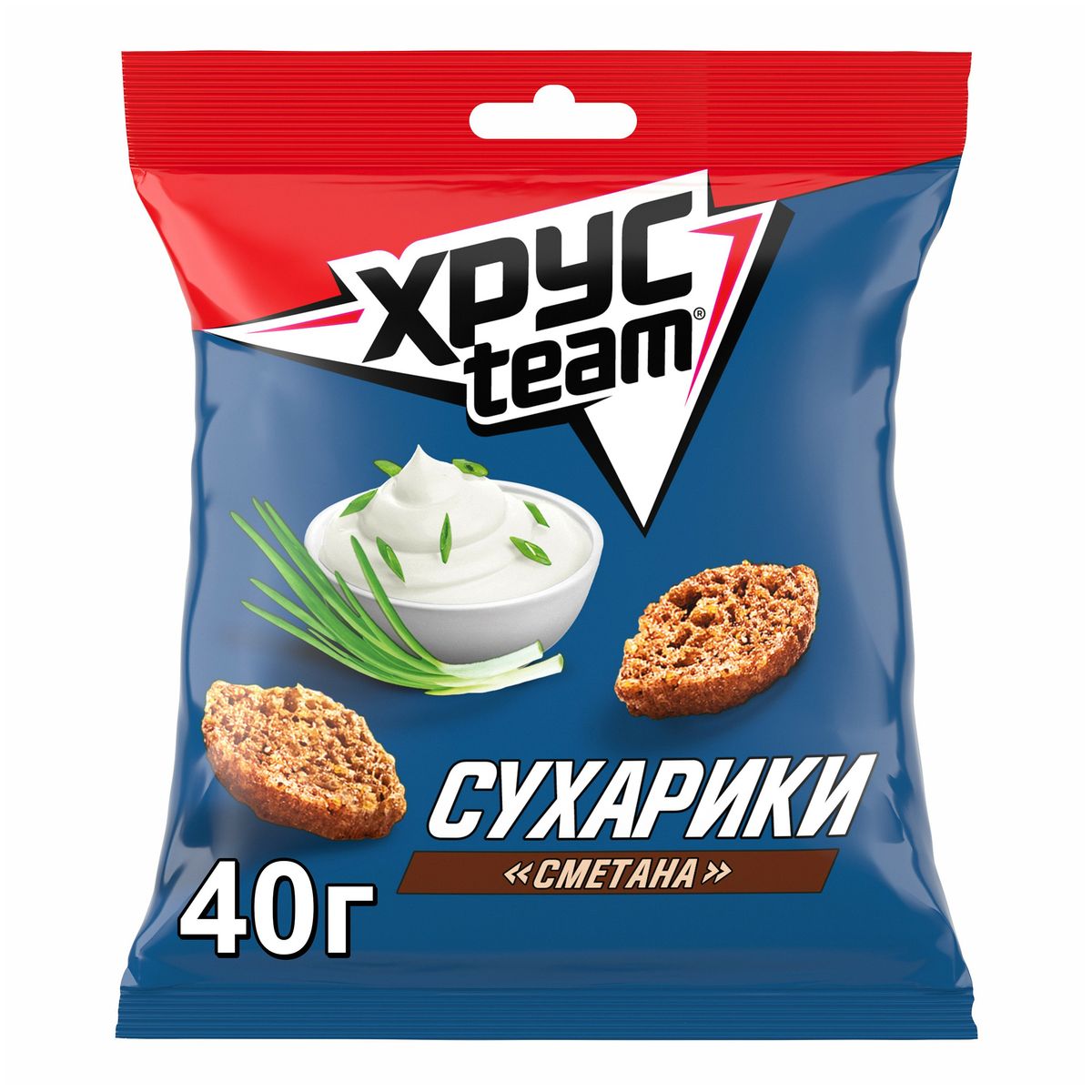 Сухарики ржано-пшеничные Хрусteam сметана 40 г