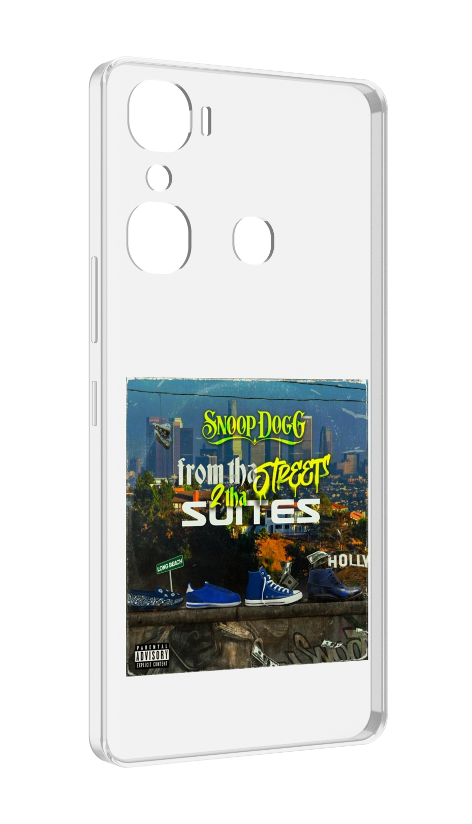 

Чехол MyPads Snoop Dogg FROM THE STREET 2 THA SUITES для Infinix Hot 12 Pro, Прозрачный, Tocco