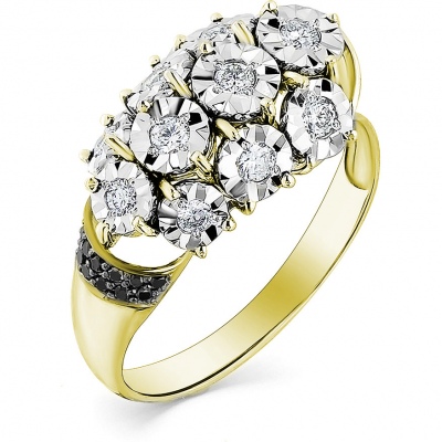 

Кольцо из жёлтого золота с 19 бриллиантами р. 17 Master Brilliant 1-107-255-55, 1-107-255-55