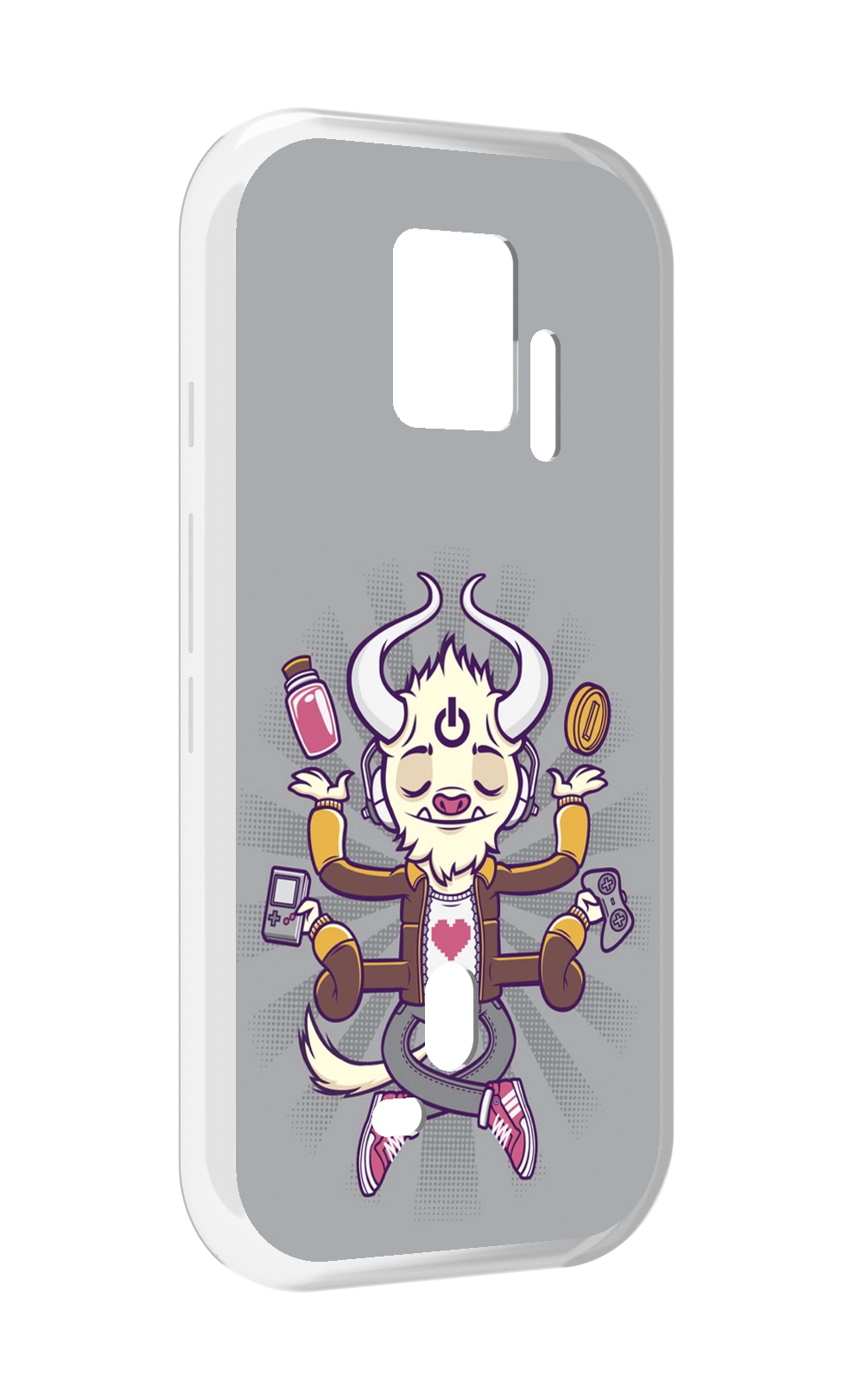 

Чехол MyPads рогатый любитель поиграть для ZTE Nubia Red Magic 7S Pro, Прозрачный, Tocco