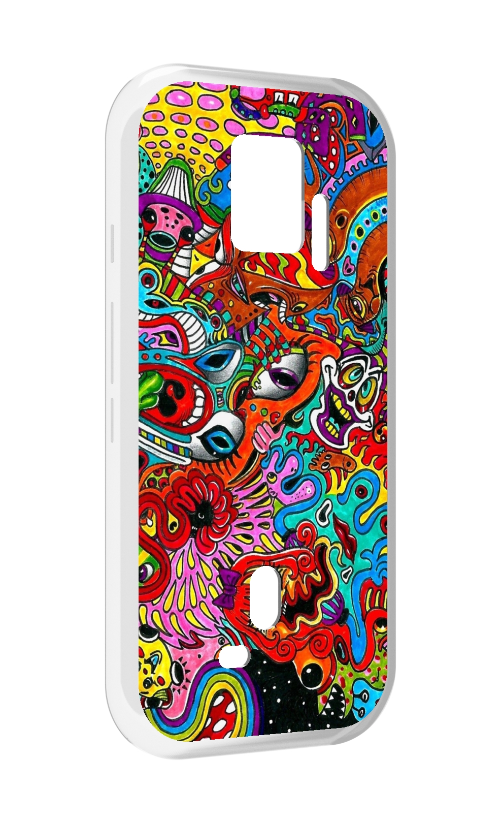 Чехол MyPads разные абстракции яркие для ZTE Nubia Red Magic 7S Pro