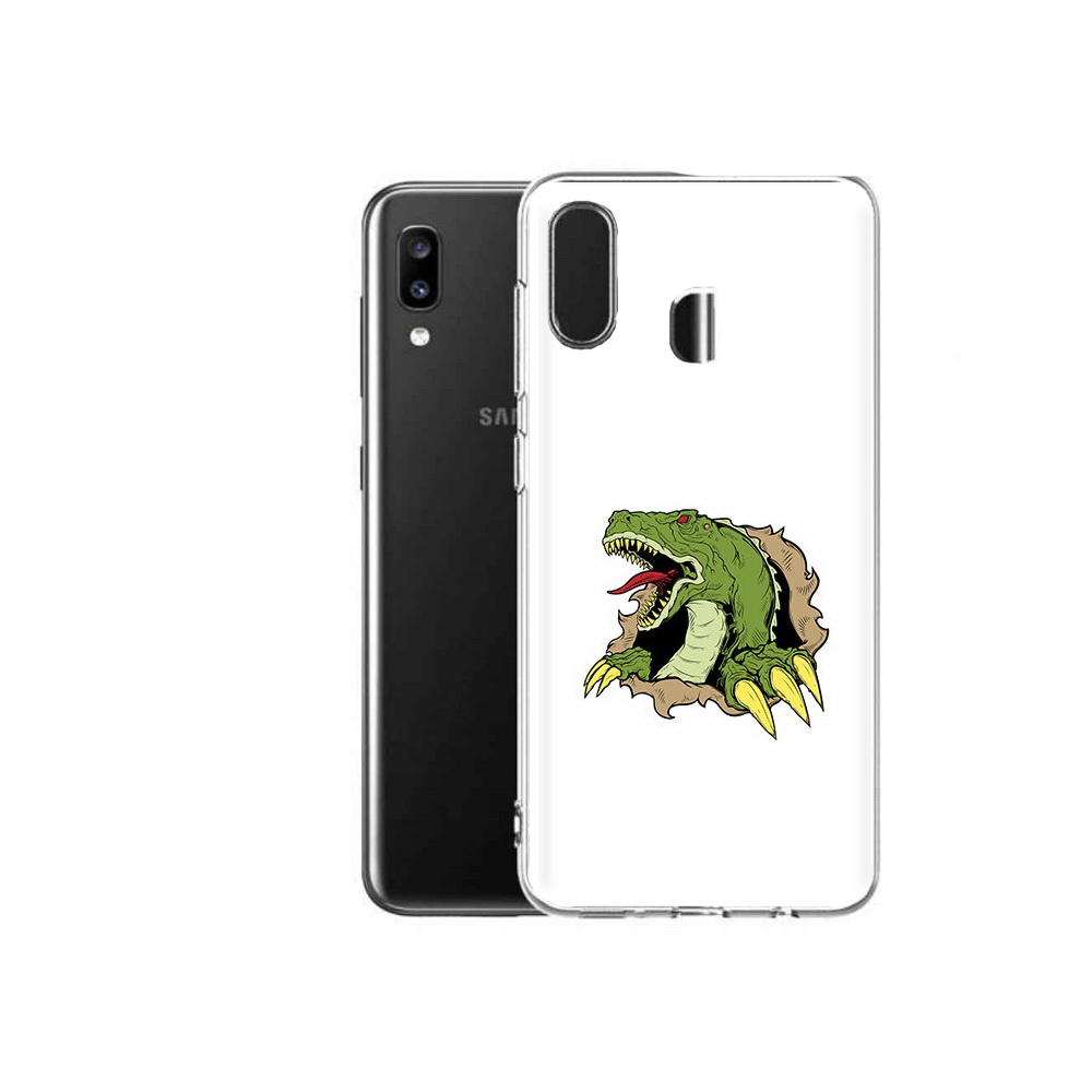 

Чехол MyPads Tocco для Samsung Galaxy A20 годзила, Прозрачный, Tocco