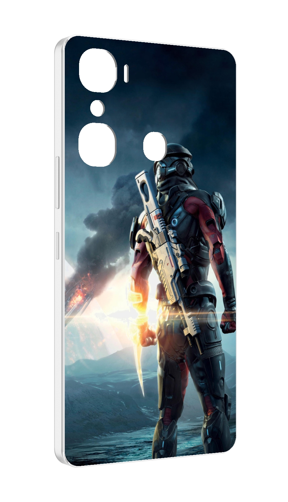 

Чехол MyPads Mass Effect Andromeda Ryder для Infinix Hot 12 Pro, Прозрачный, Tocco