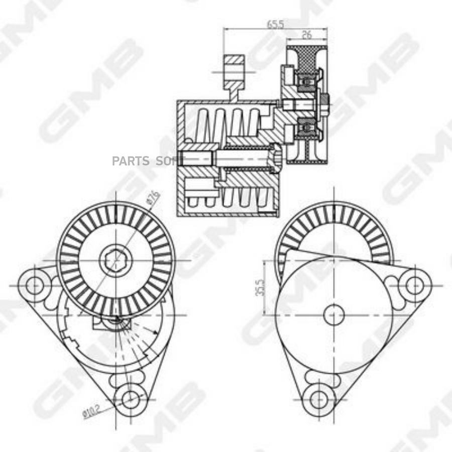 

Натяжитель Ремня Gm GMB арт. gat10090