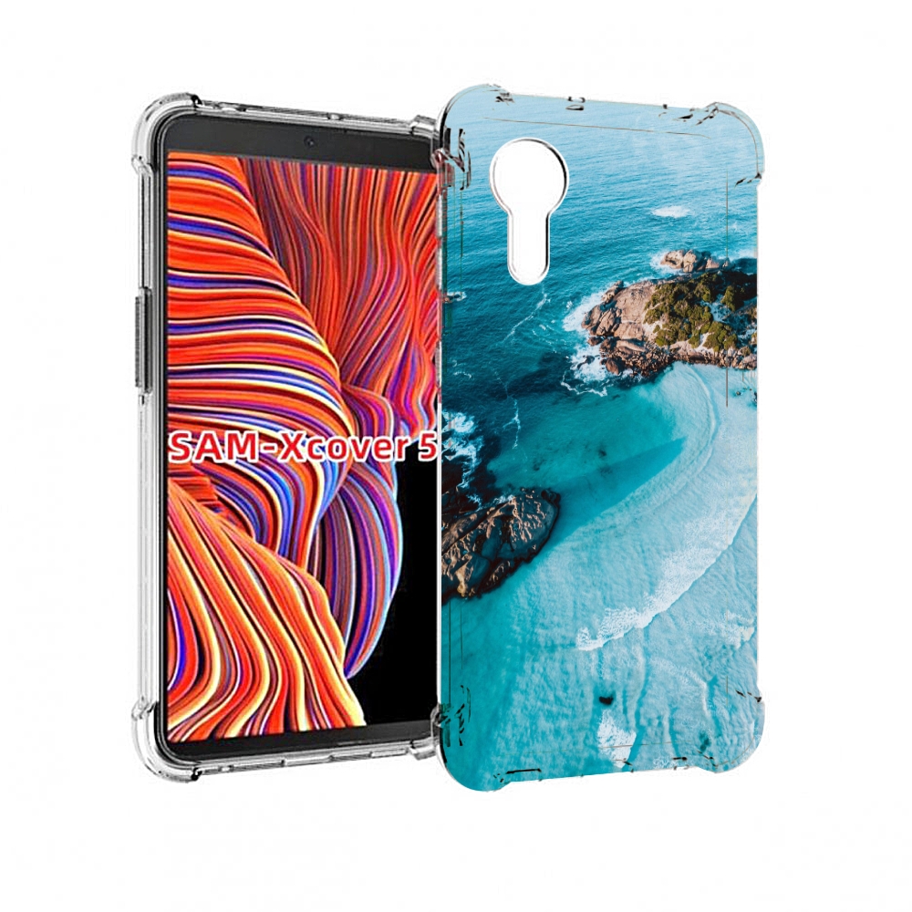 

Чехол MyPads красивый голубой залив для Samsung Galaxy Xcover 5, Прозрачный, Tocco