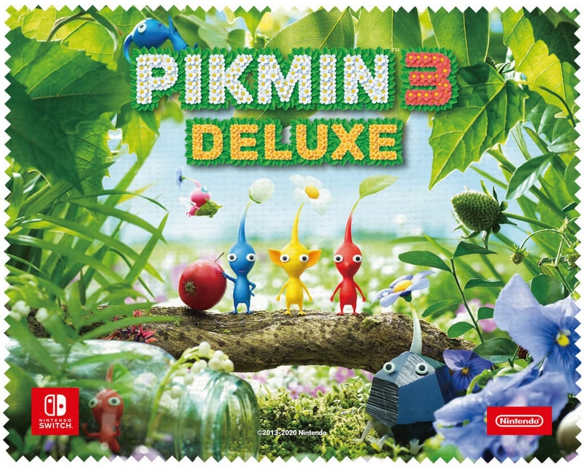 фото Салфетка для очистки экрана switch screen cleaning cloth pikmin 3 deluxe 15x19 nintendo