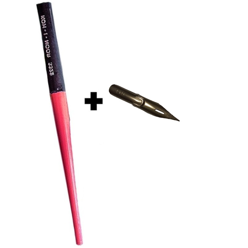 Перьевая ручка KOH-I-NOOR + перо №12 для каллиграфии