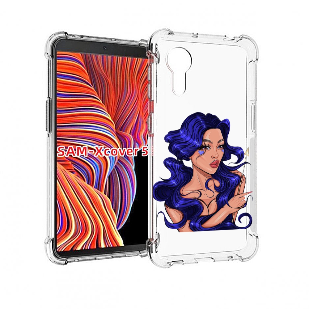

Чехол MyPads красивая-девушка-с-синими-волосами женский для Samsung Galaxy Xcover 5, Прозрачный, Tocco