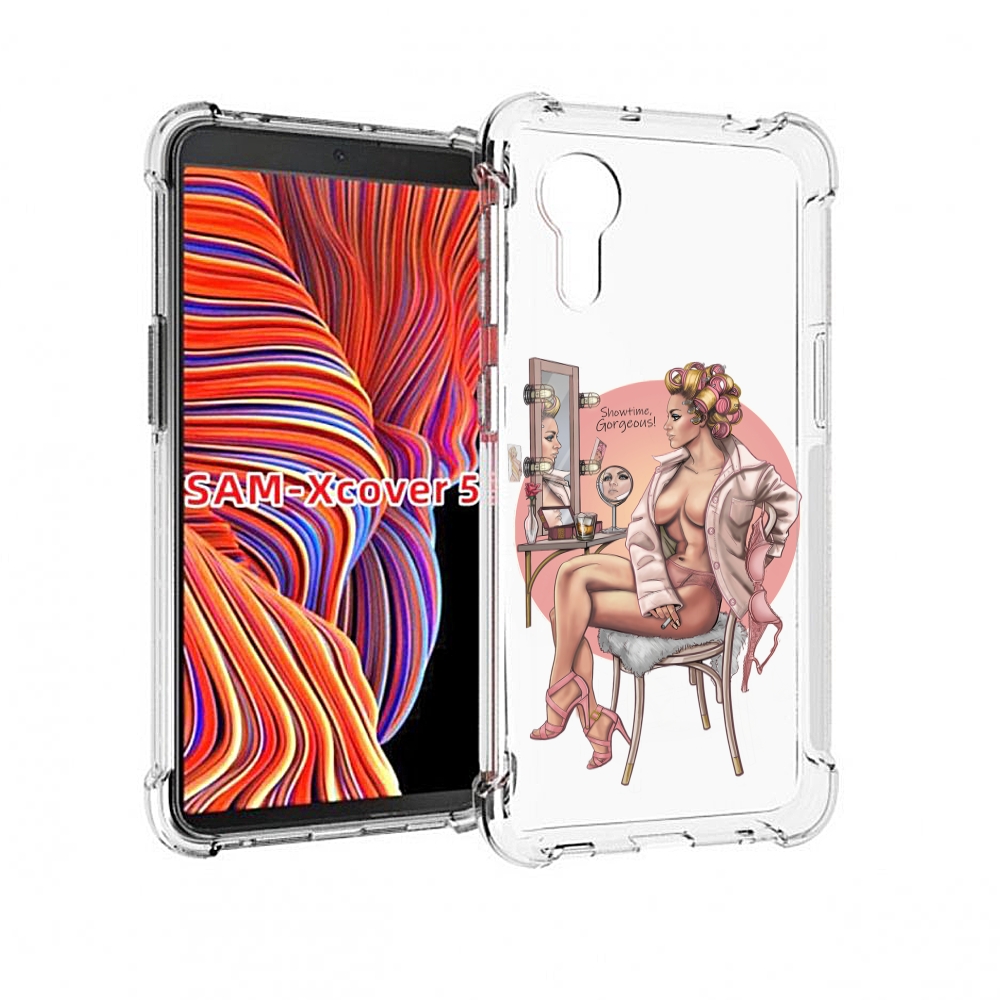 

Чехол MyPads красивая-девушка-с-зеркалом женский для Samsung Galaxy Xcover 5, Прозрачный, Tocco