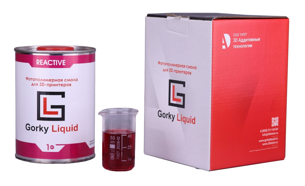 Фотополимер Gorky Liquid Reactive (Красный, 1 л)