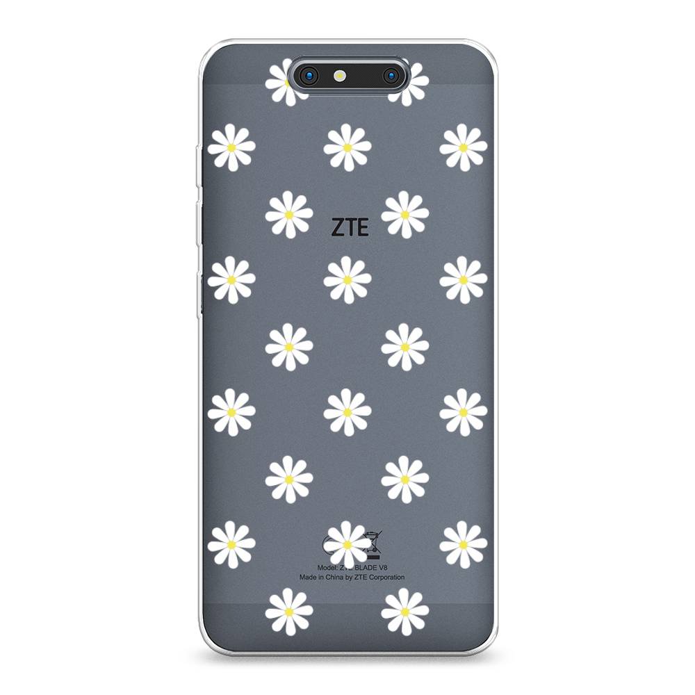 

Силиконовый чехол "Маленькие ромашки" на ZTE Blade V8, 131250-8