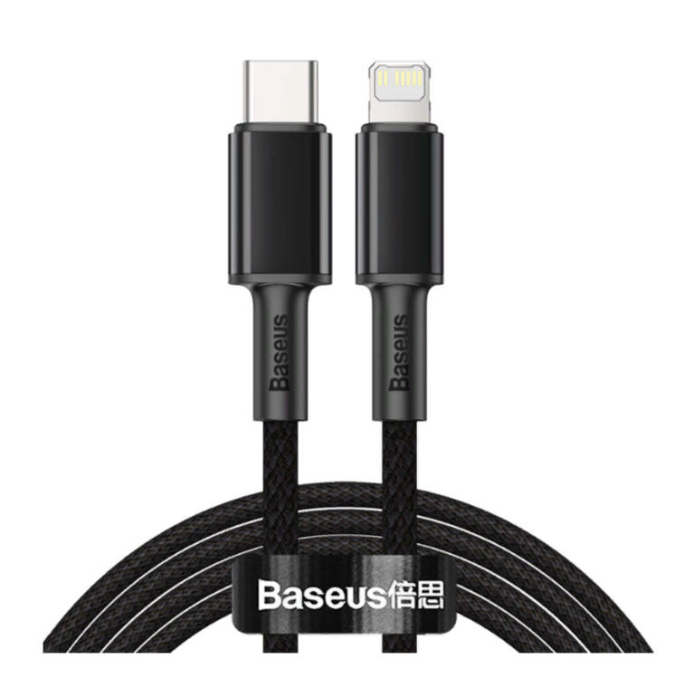 Дата-кабель Baseus Display Fast Charging Type-C - Lightning 20W, 2 м, Black (CATLSK-A01)