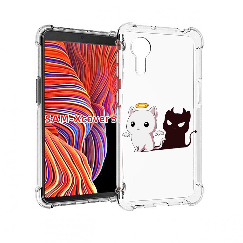 

Чехол MyPads котик-с-злой-тенью для Samsung Galaxy Xcover 5, Прозрачный, Tocco