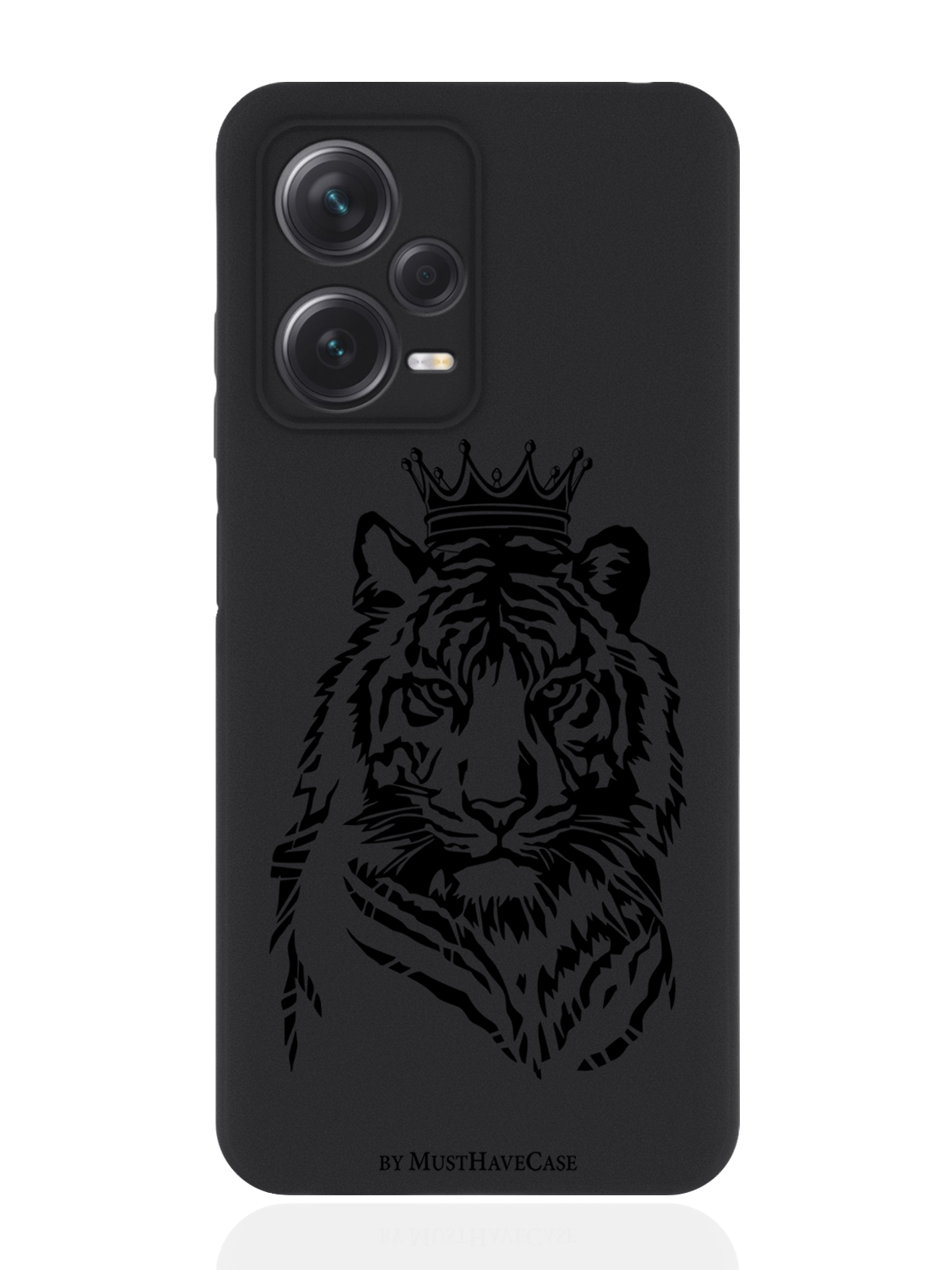 

Чехол для Xiaomi Redmi Note 12 Pro Plus (5G) Тигр с Короной черный