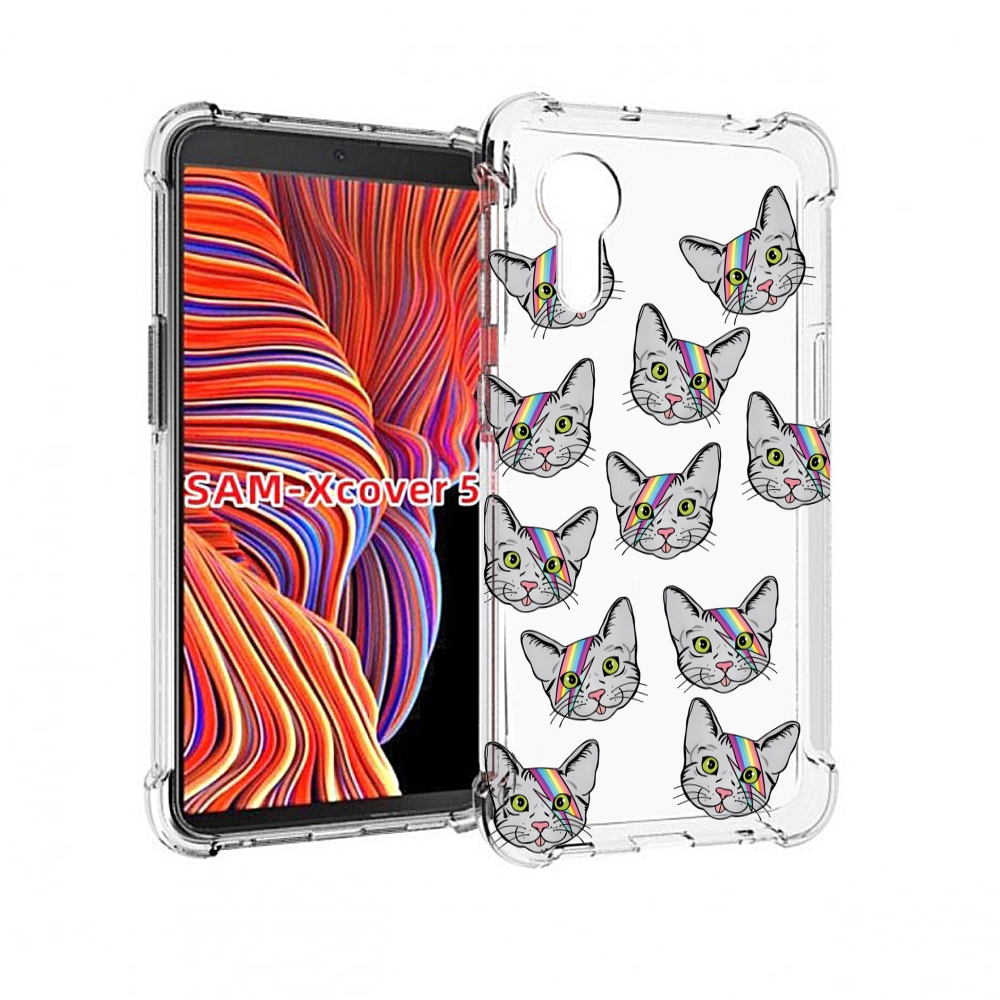 

Чехол MyPads кот-с-молнией-на-лбу для Samsung Galaxy Xcover 5, Прозрачный, Tocco