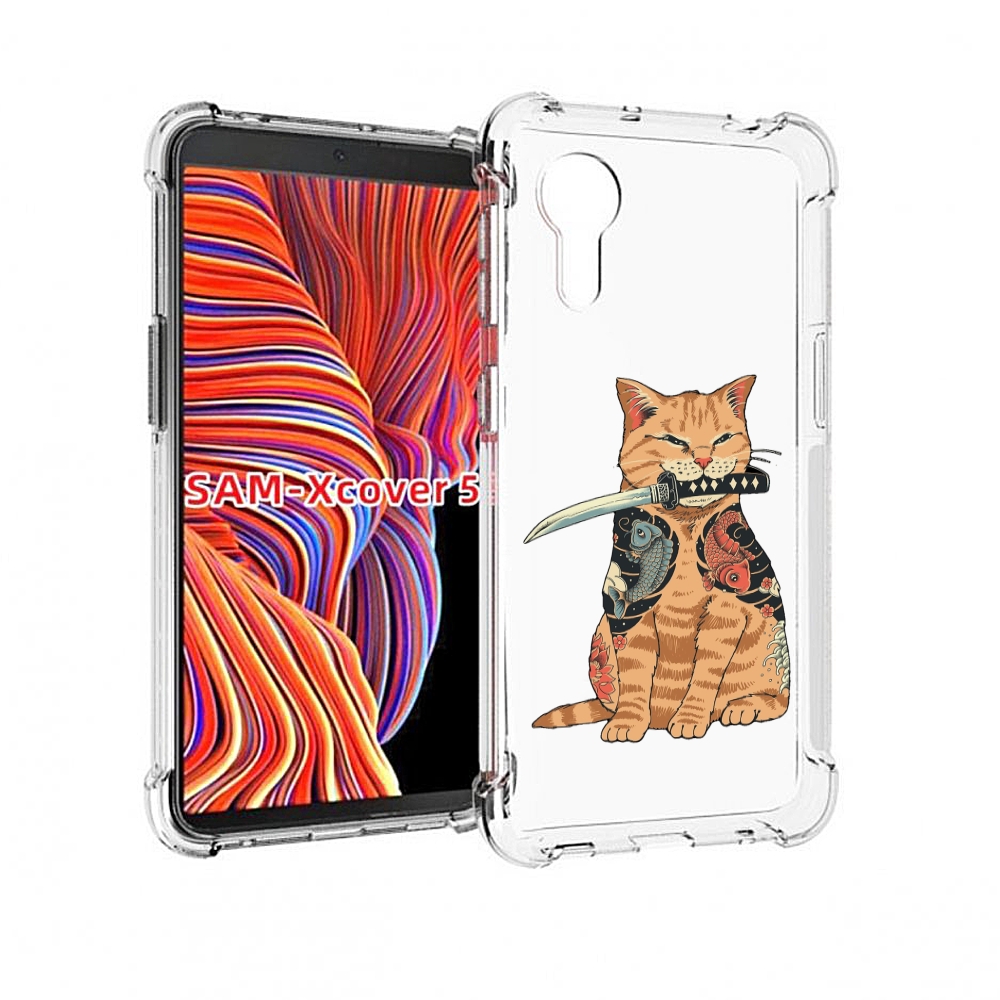 

Чехол MyPads кот-с-катаной для Samsung Galaxy Xcover 5, Прозрачный, Tocco