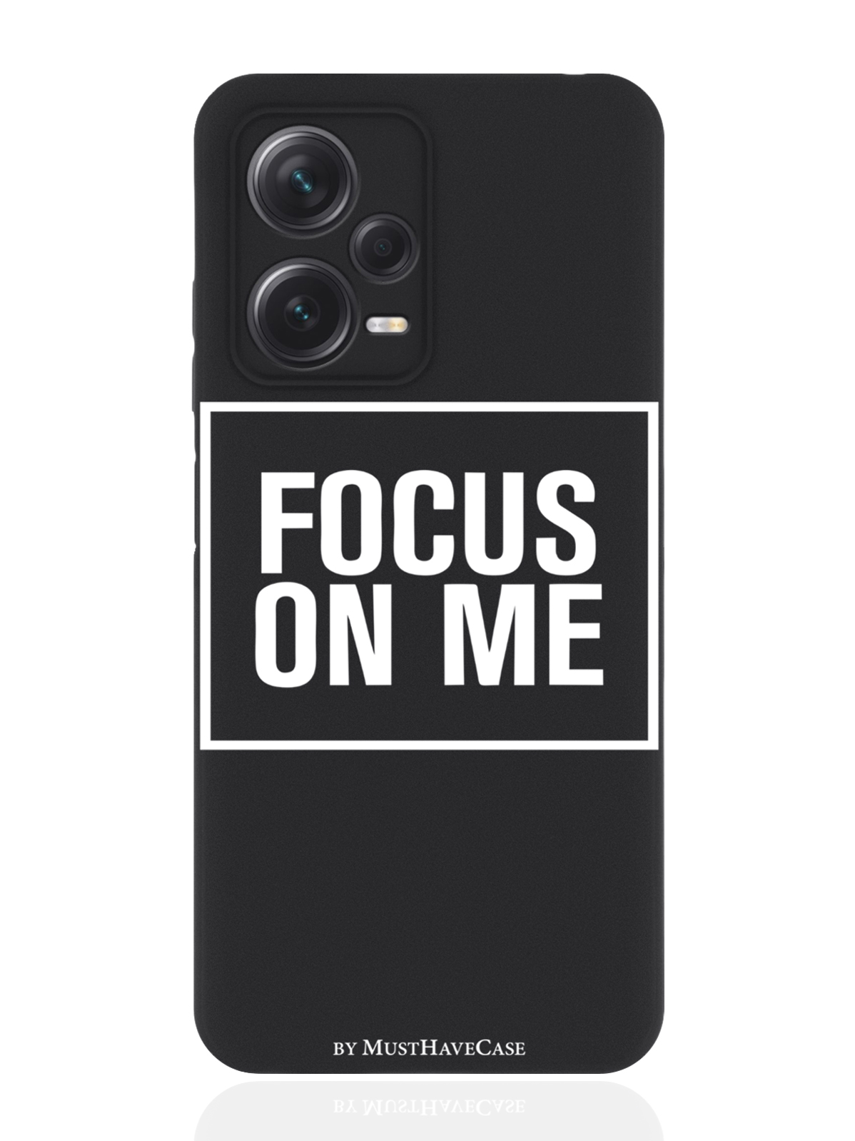 

Чехол для Xiaomi Redmi Note 12 Pro Plus (5G) Focus on me черный, Черный;белый