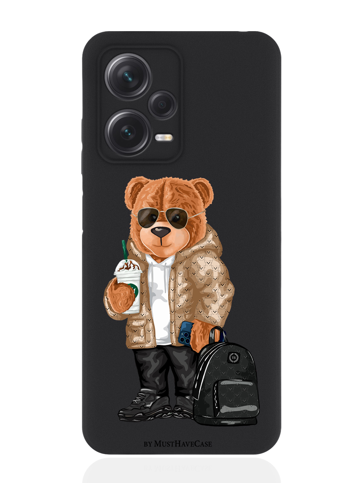 

Чехол для Xiaomi Redmi Note 12 Pro Plus (5G) Tony Style в очках черный, Коричневый;черный;белый
