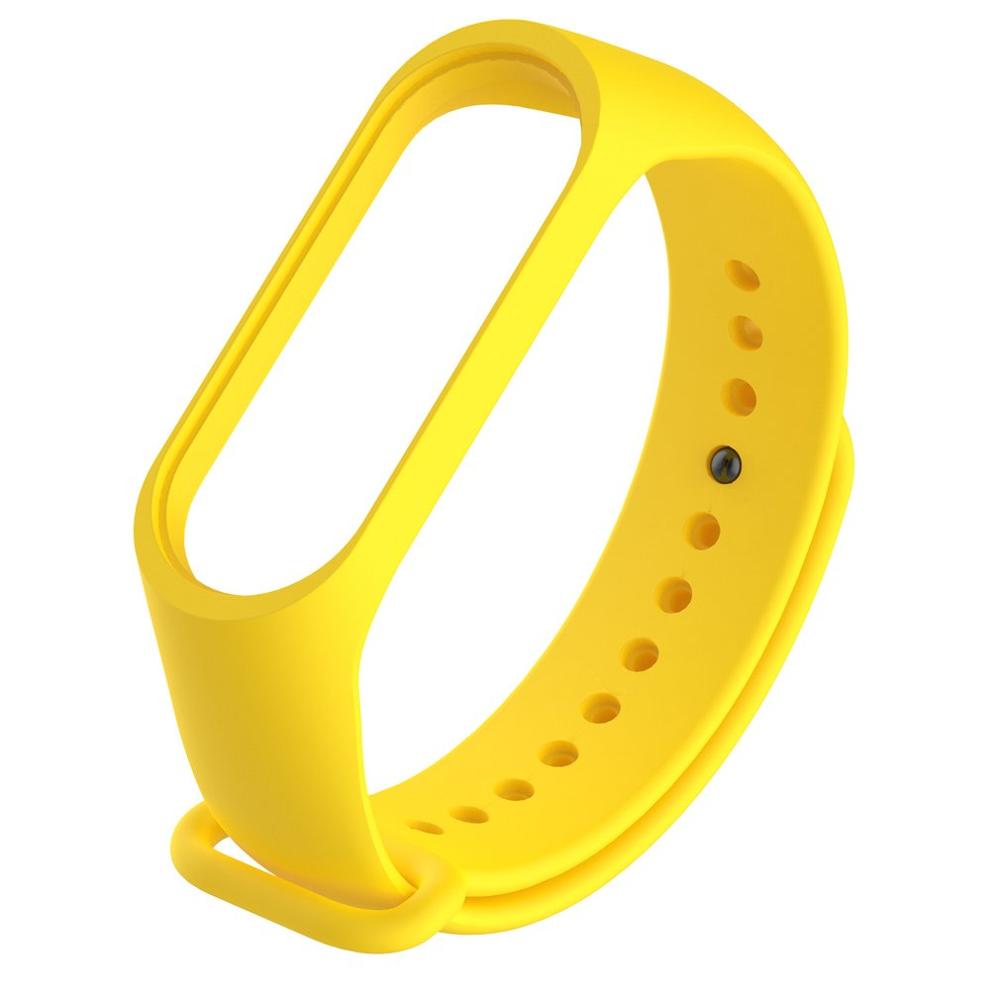

Сменный силиконовый ремешок для Mi Band 5 / Желтый, band/mi5/yellow