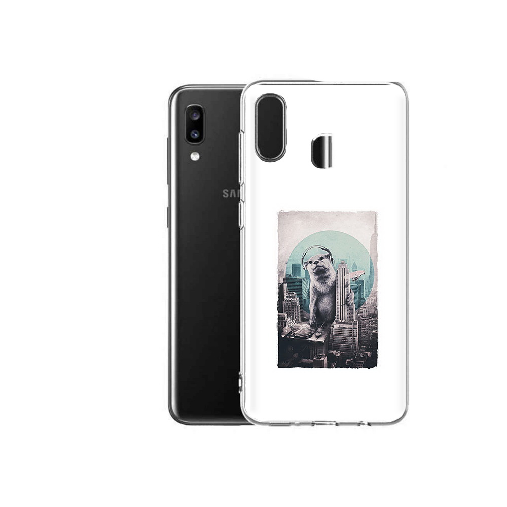 

Чехол MyPads Tocco для Samsung Galaxy A20 выдра в городе, Прозрачный, Tocco
