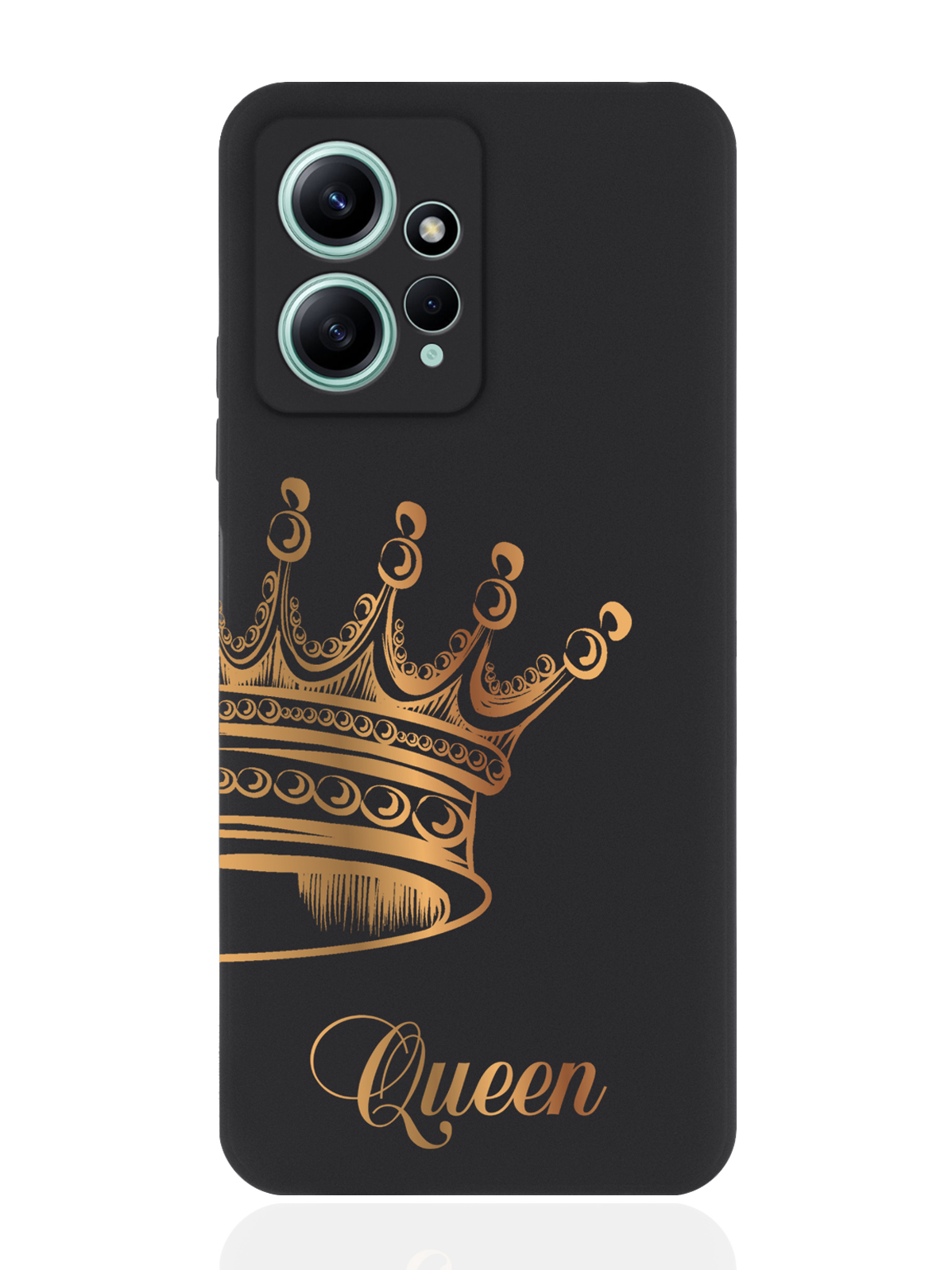 

Чехол для Xiaomi Redmi Note 12 4G Парный Чехол для корона Queen черный