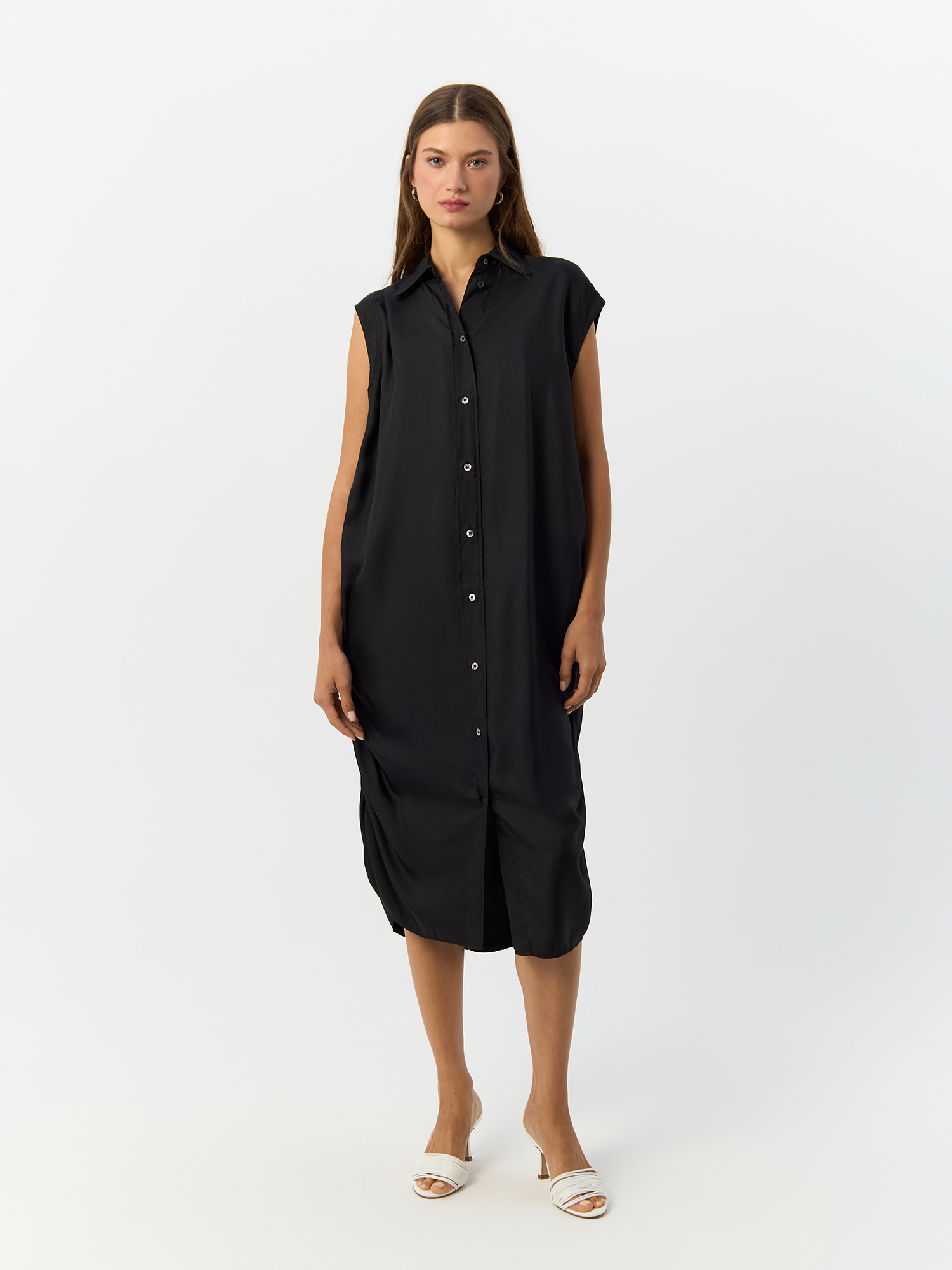 

Платье женское H&M 100163 черное 36 EU, Черный, 100163