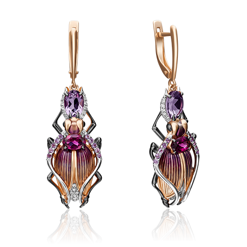 

Серьги из красного золота с гранатом PLATINA jewelry 02-4353-00-712-1110-57_0, 02-4353-00-712-1110-57_0