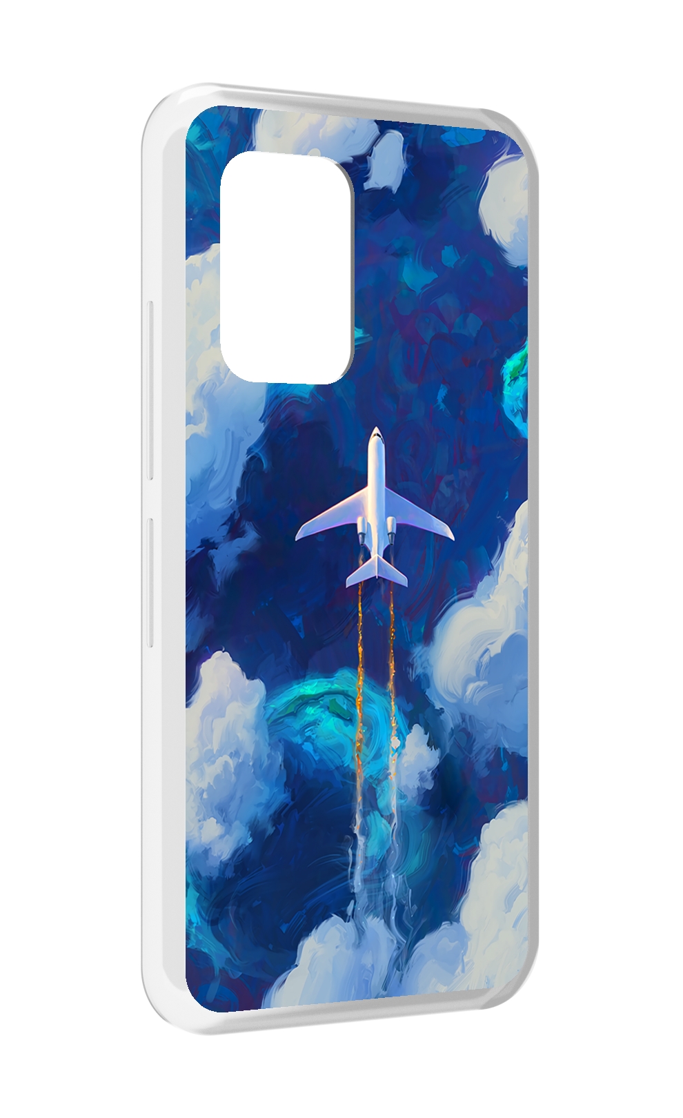 

Чехол MyPads самолет-в-небе-рисунок для UMIDIGI Bison GT, Прозрачный, Tocco