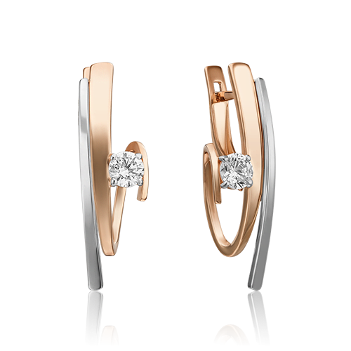 

Серьги из красного золота с фианитом PLATINA jewelry 02-4336-00-501-1111-38_0, 02-4336-00-501-1111-38_0