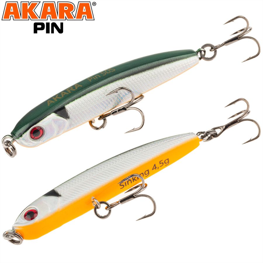 

Воблер Akara Pin 50S 4,5 гр A-23, Разноцветный, Pin