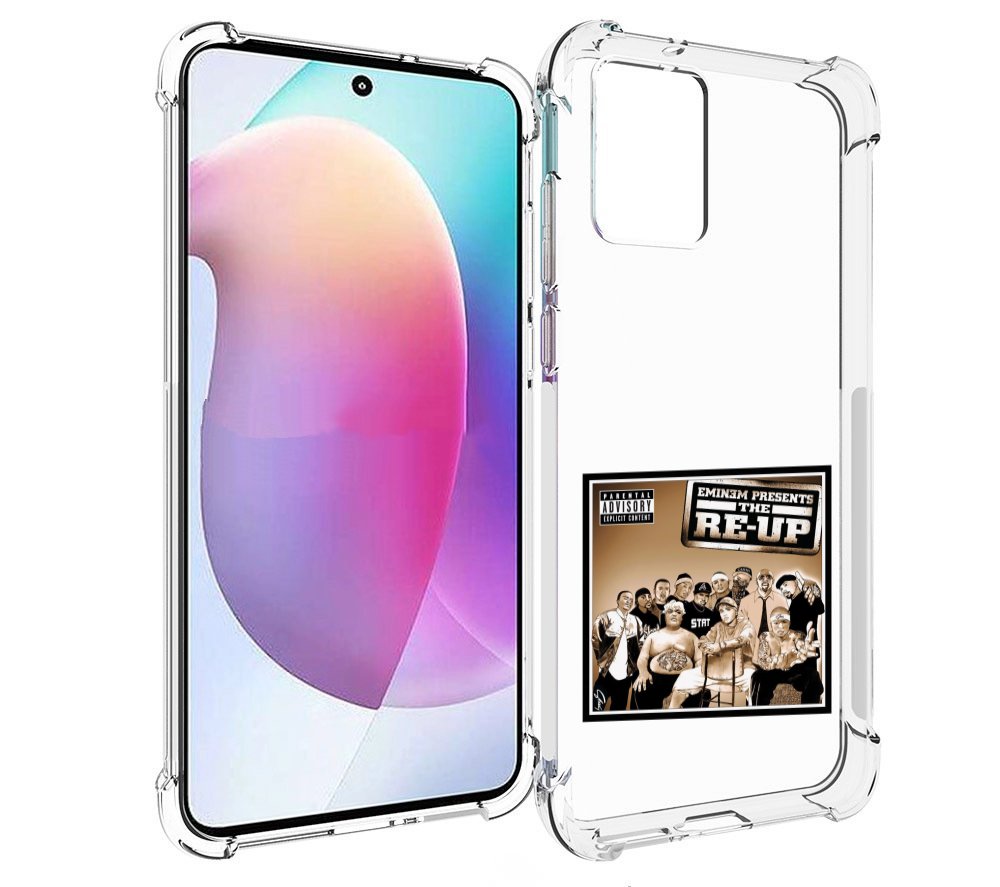 

Чехол MyPads EMINEM PRESENTS, THE RE-UP для Motorola Edge 30 Neo, Прозрачный, Tocco