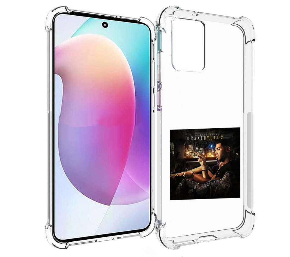 

Чехол MyPads Drake - You Only Live Once 2 для Motorola Edge 30 Neo, Прозрачный, Tocco