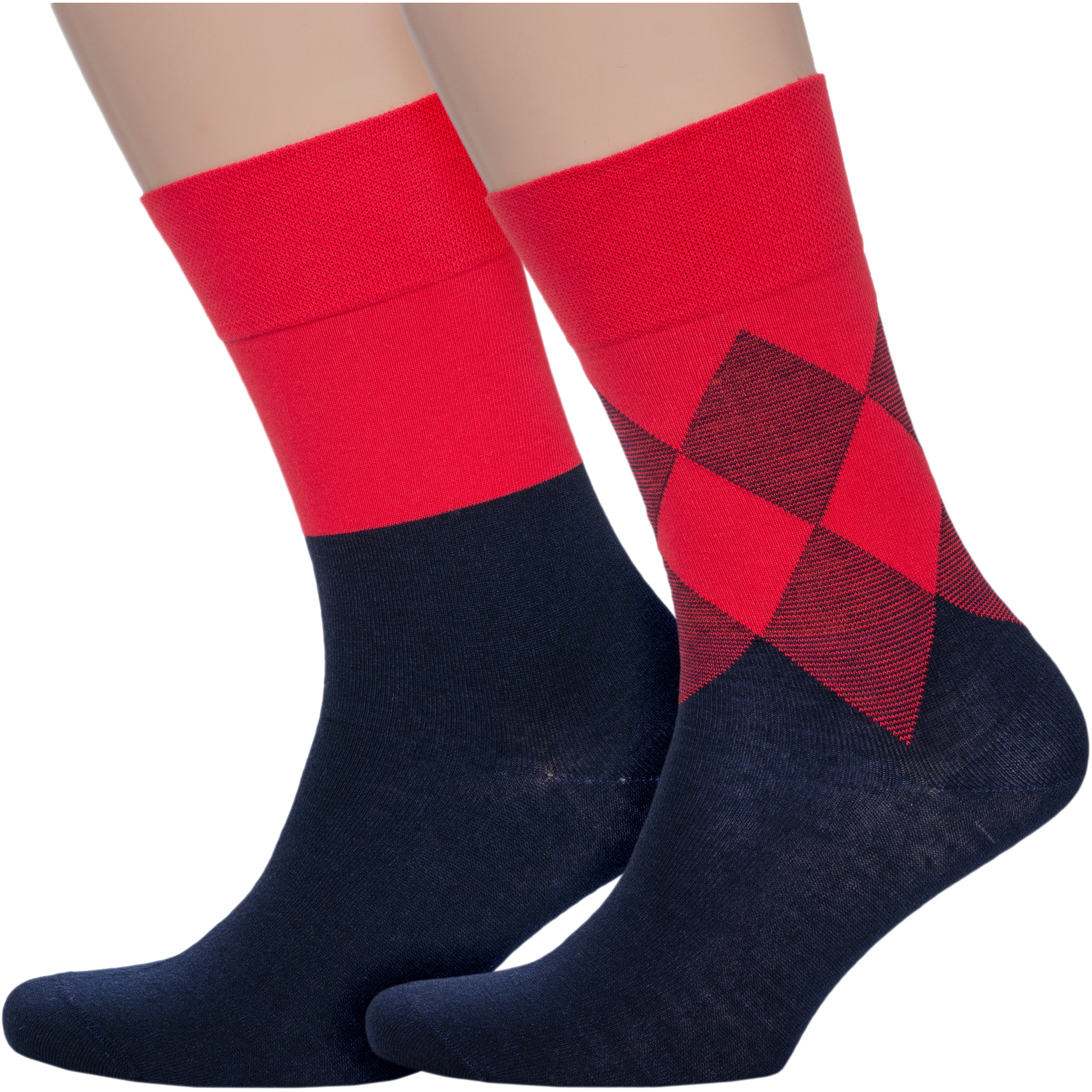 Комплект носков мужских АКОС 2-WM43005 разноцветных 25-27