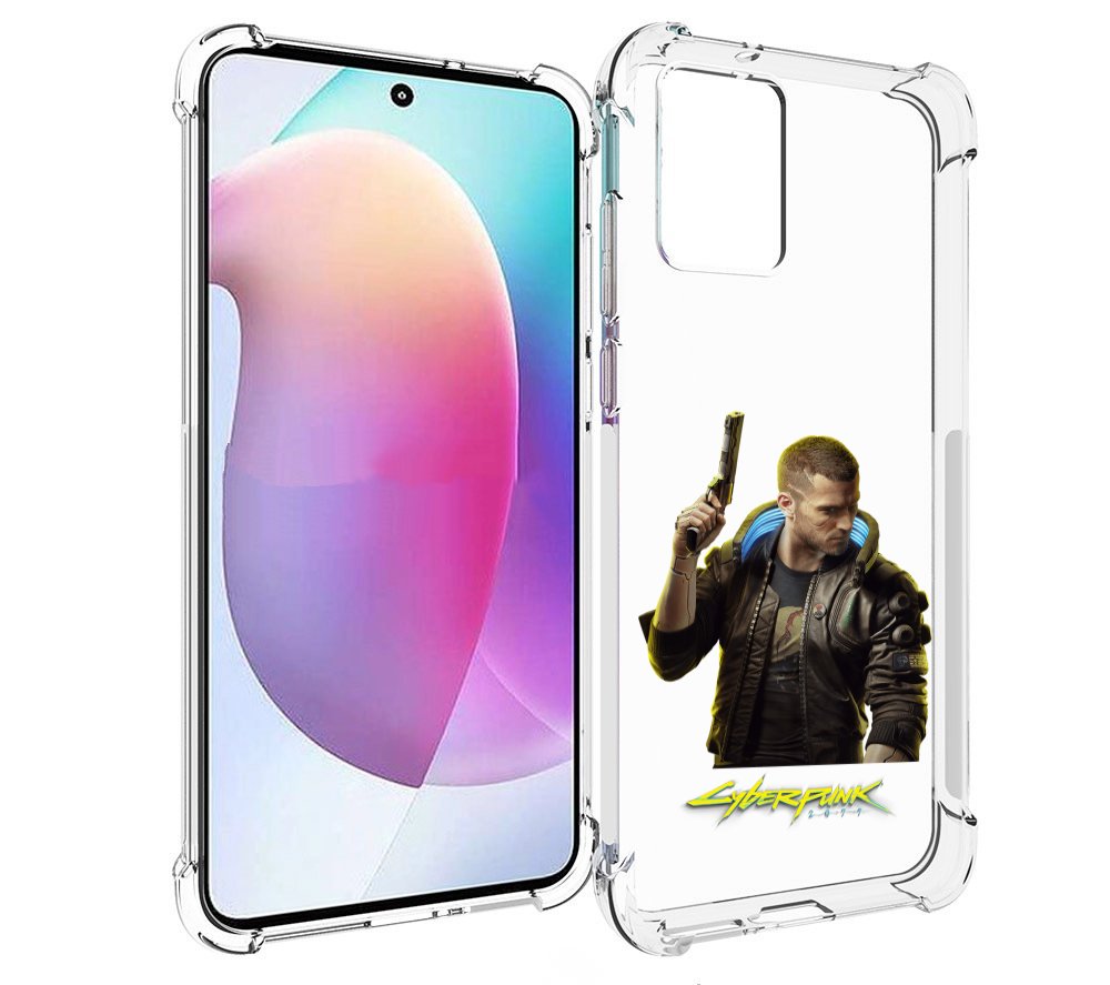 

Чехол MyPads Cyberpunk-2077 для Motorola Edge 30 Neo, Прозрачный, Tocco